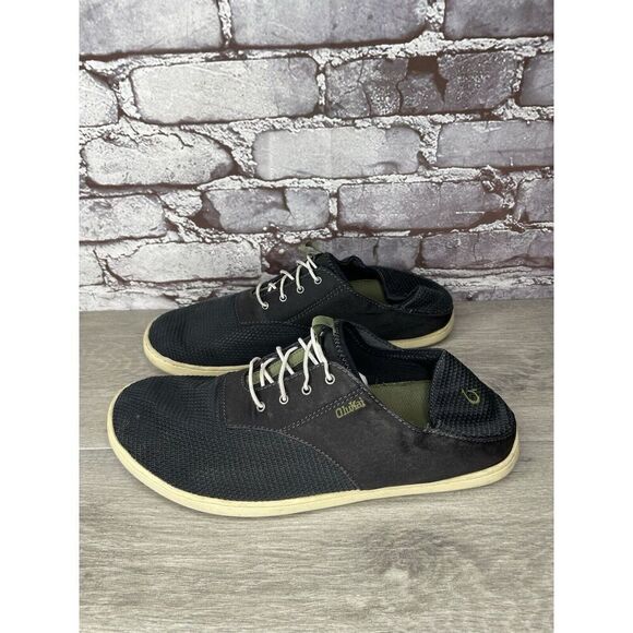 Olukai Nohea Moku Blue Grey Mesh Textile Casual Loafers Shoes Men Sz 10M US/43EU - Picture 10 of 16